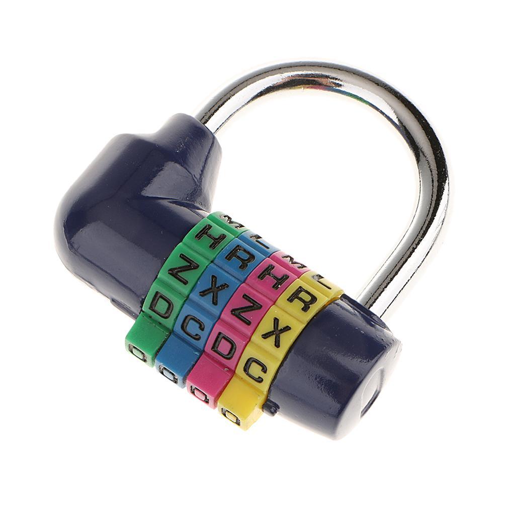 Letter Combination Lock Password Padlock for Toolbox Blue