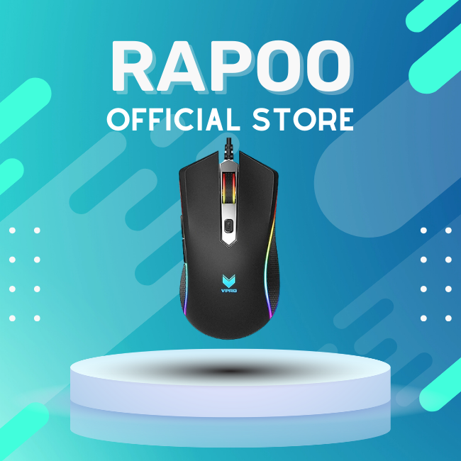 Chuột Gaming Có Dây RAPOO Đến 7000DPI, 7 Mức DPI, Đèn LED 16 Triệu Màu, Thiết Kế Cho Game Thủ - V280 - Hàng Chính Hãng