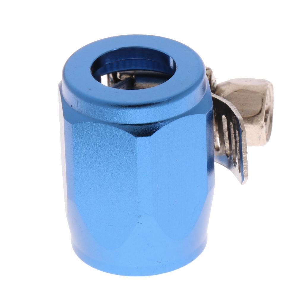 AN4 Fuel Oil Water Pipe Hose End Finisher Clip Clamp Aluminium Alloy