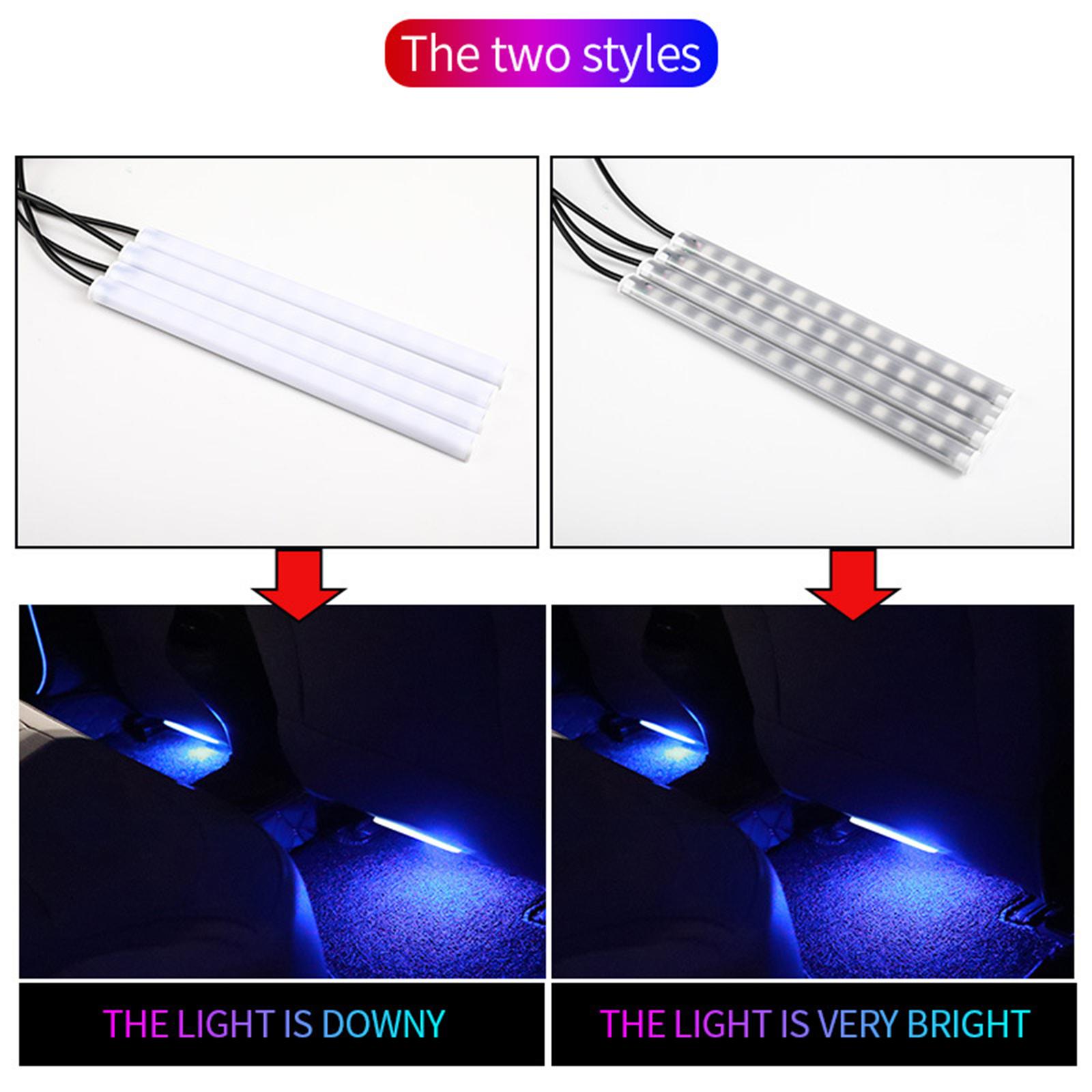 Car Interior Lights, LED Car Strip Lights, LEDs App Control Car Light Kit, DIY Mode and Music Sensor APP Control Car Lighting