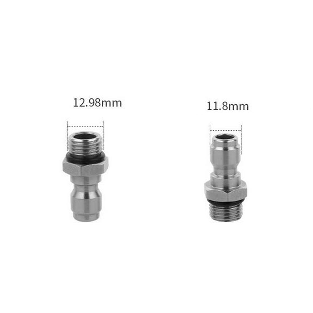 2x Pressure Washer Quick Connect Adapter Connector Coupling Heavy Duty C+D