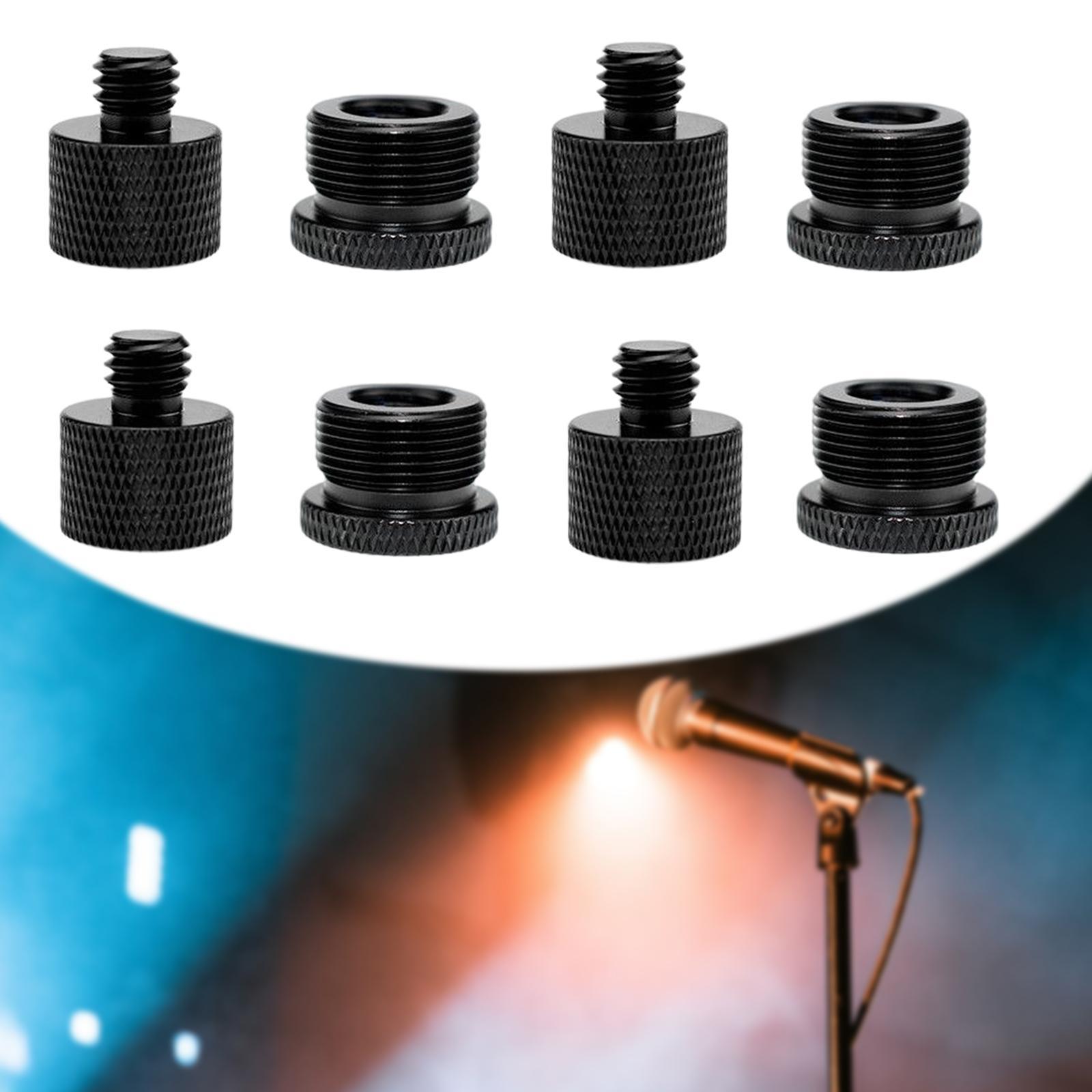 8x Mic Stand Adapter Mic Thread Adapter Set for Microphone Stand Tripod Accessories