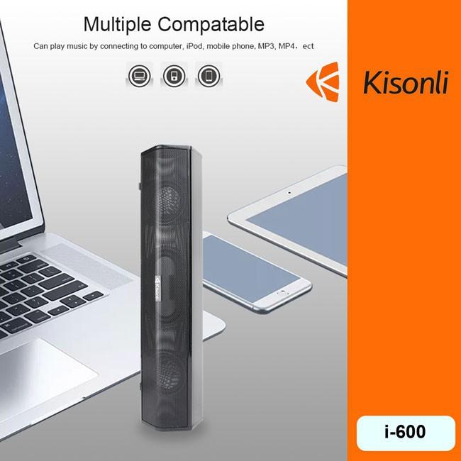 Loa váy tính Kisonli i-600 dạng thanh hiện đại (Nhiều màu)
