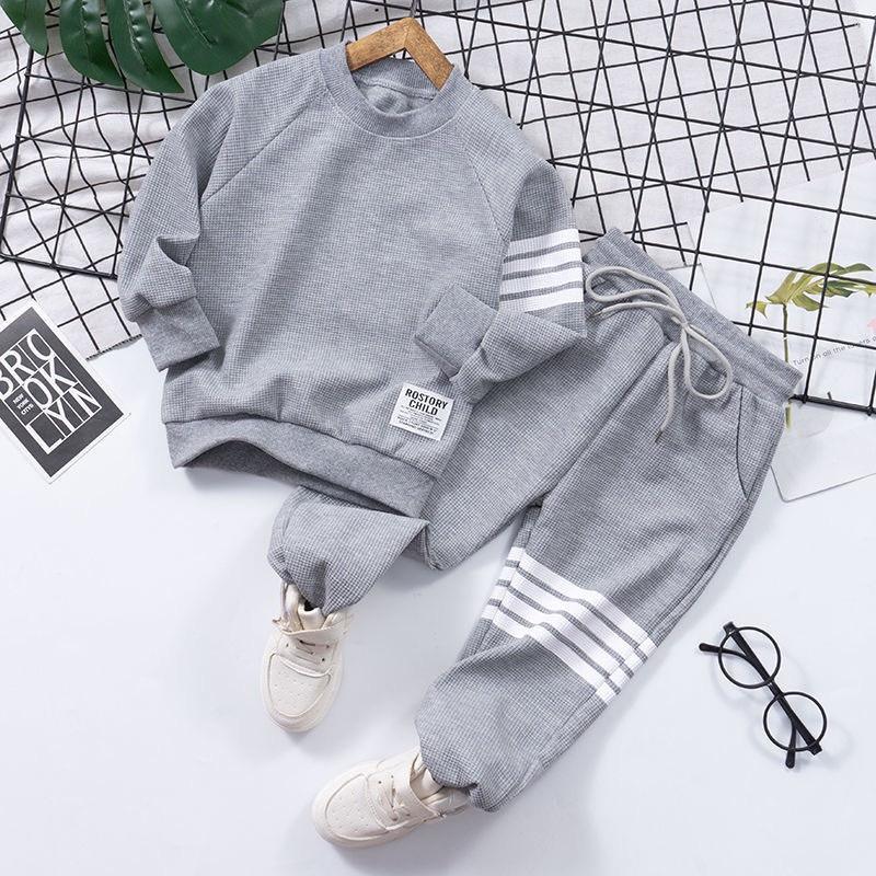 Bộ thu đông bé trai kẻ ba vạch, bé gái sumo kids set đồ bộ dài tay cho bé cotton tổ ong mềm mịn cho bé từ 7-28kg