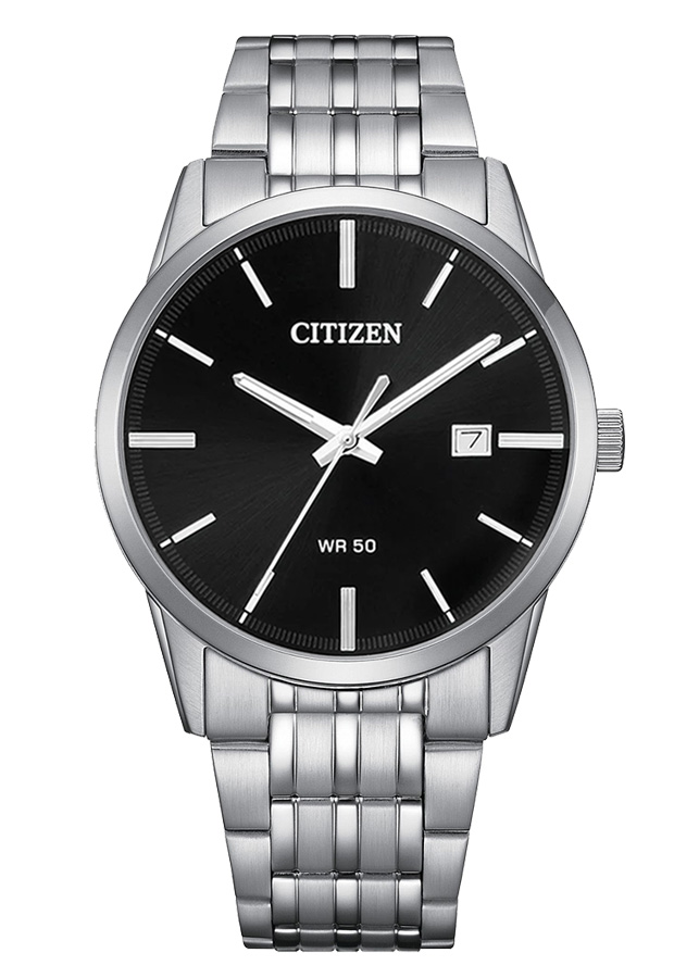 Đồng Hồ Nam Citizen Pin-Quartz Dây Thép Không Gỉ BI5000-52E - Mặt Đen (39mm)