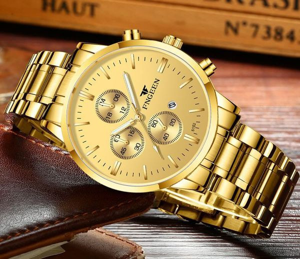 Đồng Hồ Nam Vỏ Thép Không Gỉ FNGEEN Lịch Lãm