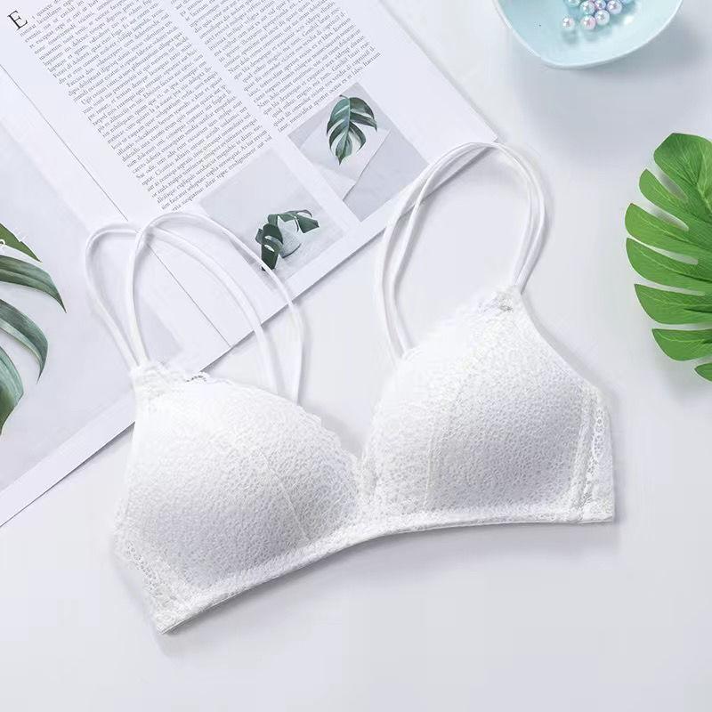 Áo Lót, áo Bra Ren Mềm Mại Không Gọng Nâng Ngực, thông hơi thoáng mát gợi cảm Hàng CaoCấp - Ghi