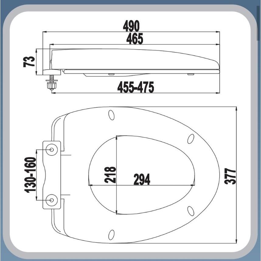 Nắp Bàn Cầu Caesar CD1331, Nắp Bàn Cầu Ráp Chuẩn, Bàn Cầu Caesar CD1331