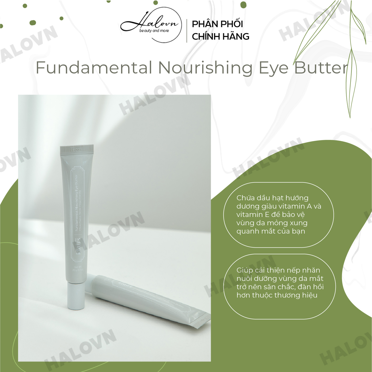 Kem Dưỡng Mắt Cải Thiện Nếp Nhăn Dear, Klairs Fundamental Nourishing Eye Butter 20g