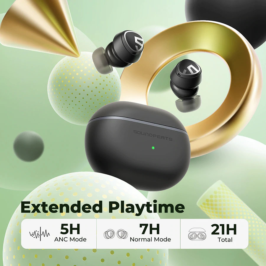 Tai Nghe Bluetooth Earbuds SoundPeats Mini Pro Chống ồn hiệu quả, âm thanh vượt trội với con chip Qualcomm - Hàng Chính Hãng