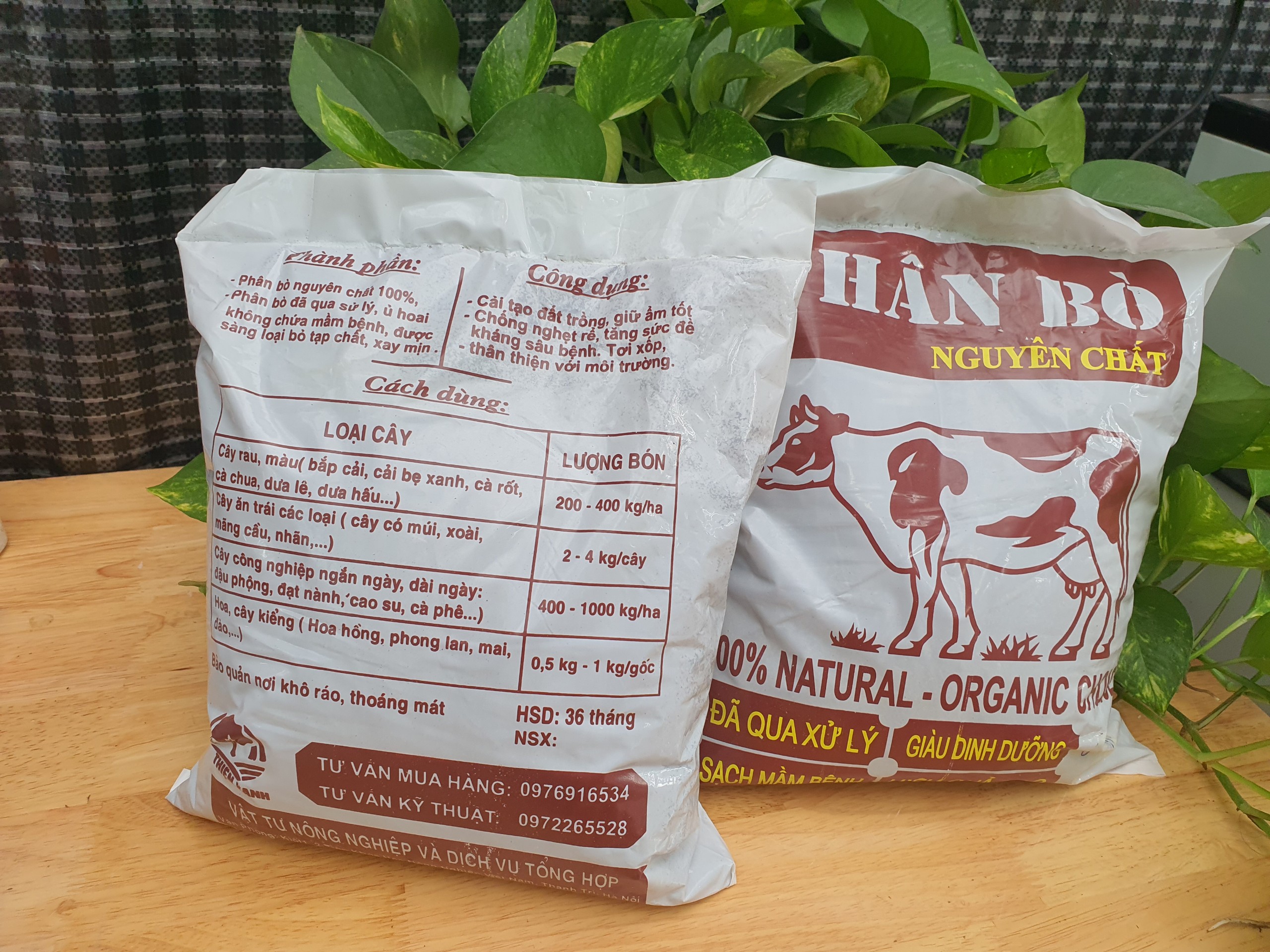 Phân Bò  3dm3 đã quy xử lý chuyên dùng cho cây cảnh - rau - hoa màu