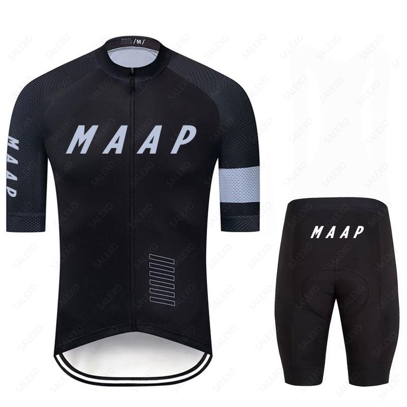 2023 Mới MAAP Đi Xe Đạp Jersey Nam Đội Xe Đạp Jersey Bộ Thoáng Khí MTB Maillot Ropa Ciclismo Yếm Quần Short Ba Môn Phối Hợp Đi Xe Đạp Quần Áo Color: 8 Size: S