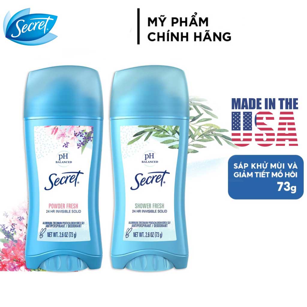 Sáp khử mùi Secret Shower Fresh 73g - USA