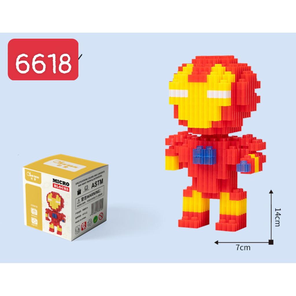 Lắp Ráp Xếp Hình Nanoblocks Siêu Anh Hùng - 1 hộp 1 con