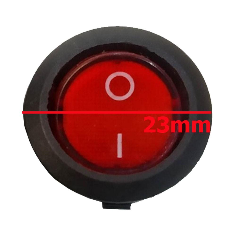 Công tắc điện tròn có đèn đỏ T125 KCD1