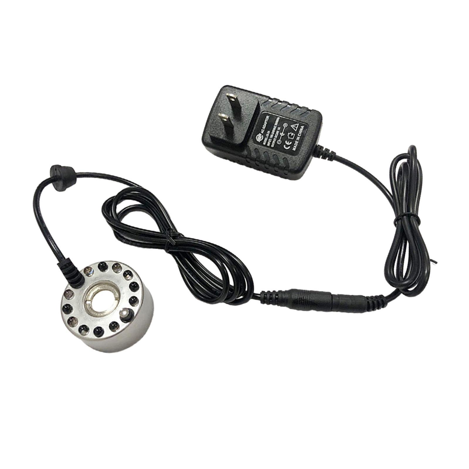 Pond Fog Machine Air Humidifier 12 LED Lights US Adapter Plug for Vase Basin