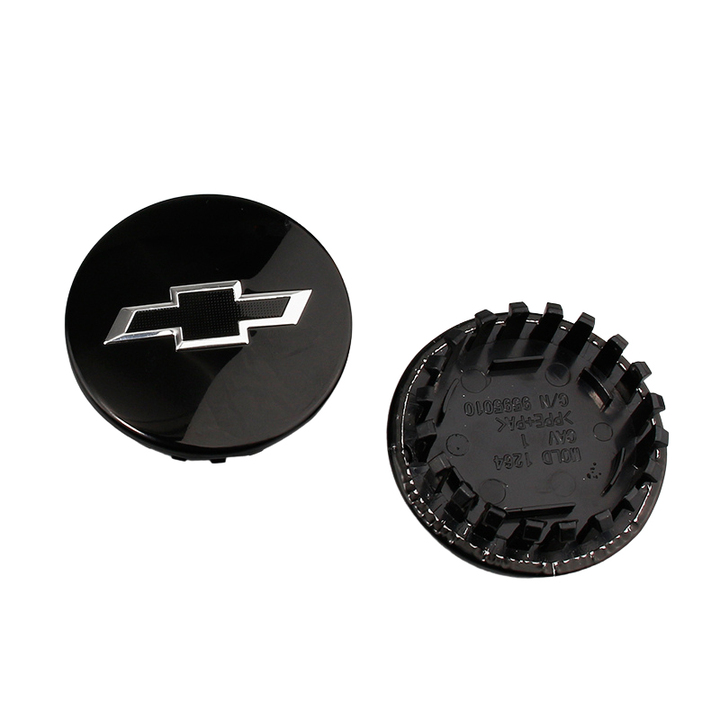 Logo chụp mâm, ốp lazang lắp cho bánh xe ô tô Chevrolet GZ68, chất liệu nhựa ABS, đường kính ngoài 68mm, đường kính trong 57mm