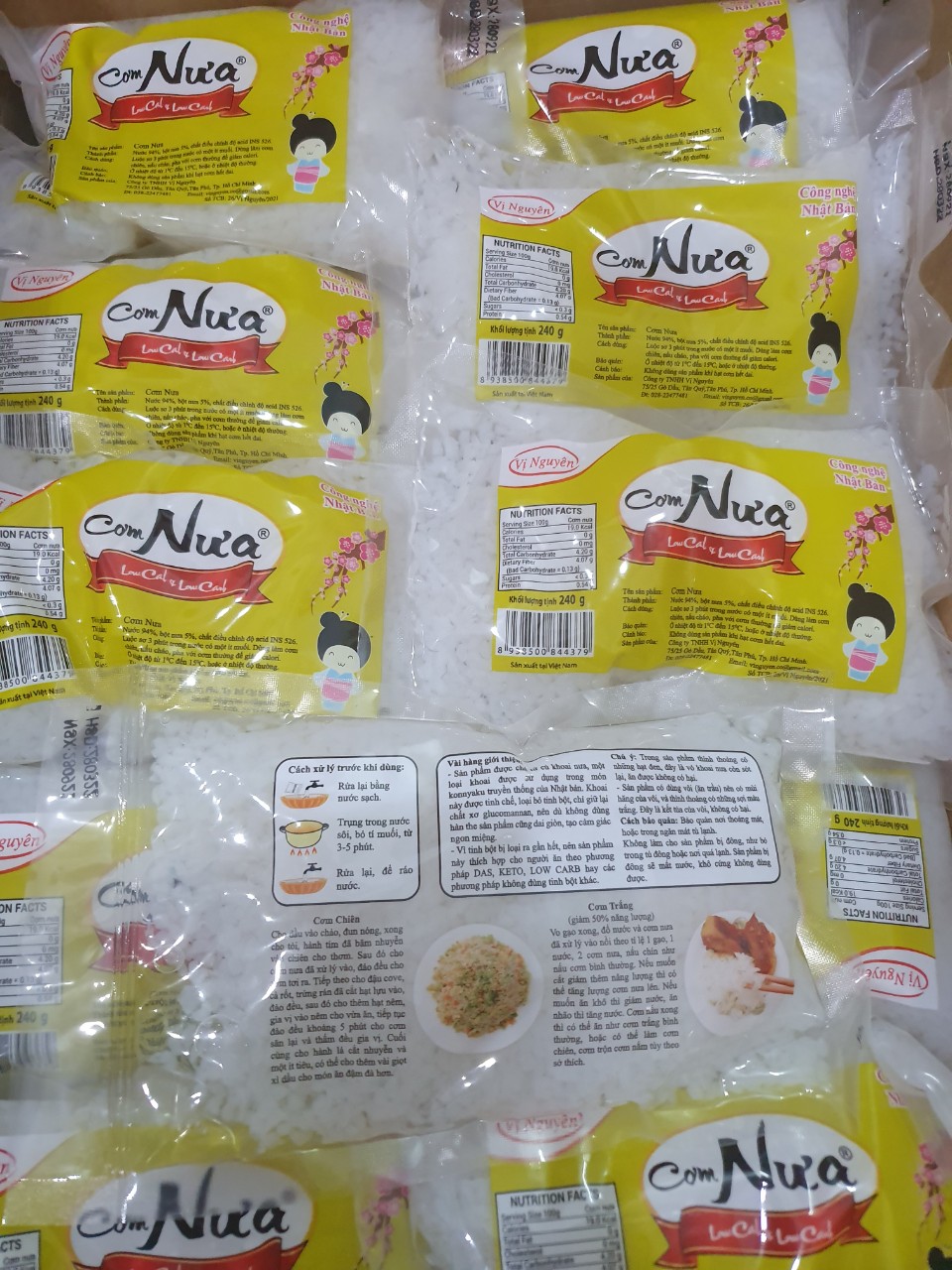 Combo 9 Gói Cơm Nưa Vị Nguyên Das Keto 240g