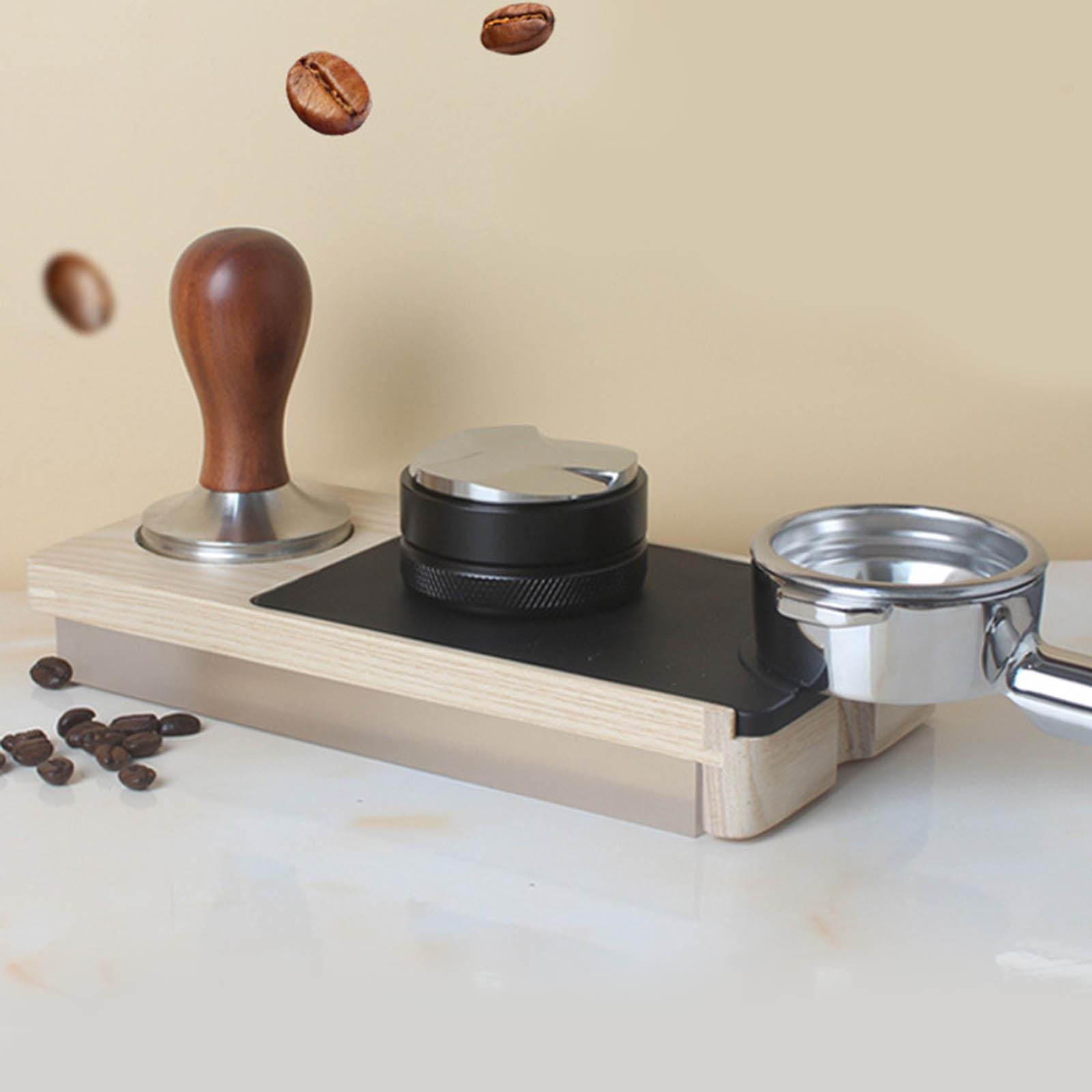 Wooden Coffee Tamp Mat for Espresso Machine 58mm Portafilter Accessories
