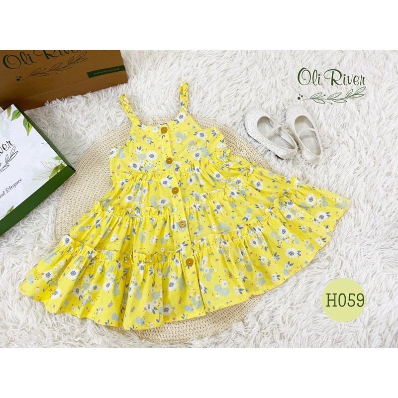 Váy hai dây olive river siêu xinh cho bé 1-10 tuổi