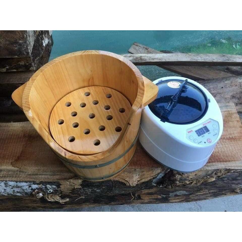 Bồn Xông Đầu Gỗ Dưỡng Sinh