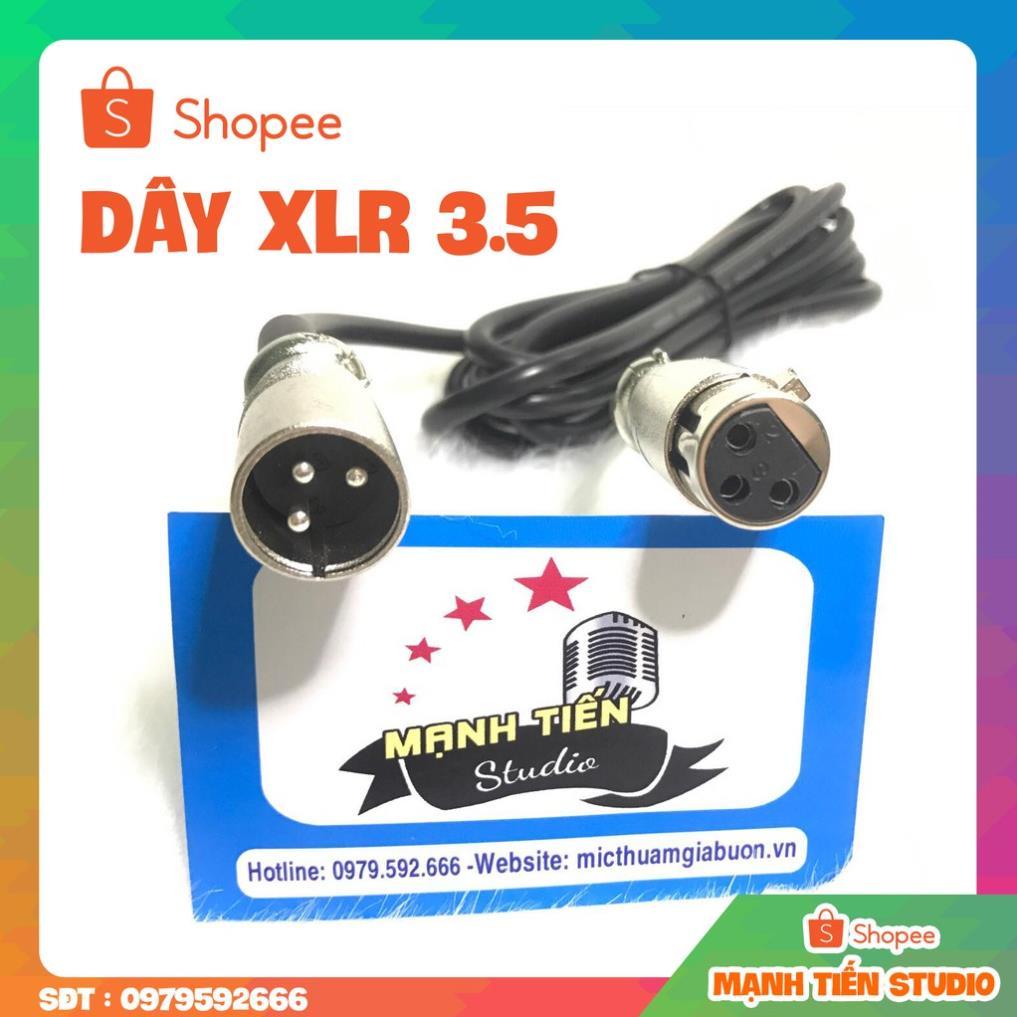 DÂY XLR - 3.5 - chống nhiễu, dùng để kết nối micro với máy tính, bộ trộn mixer hay sound-đảm bảo chất lượng âm thanh tốt