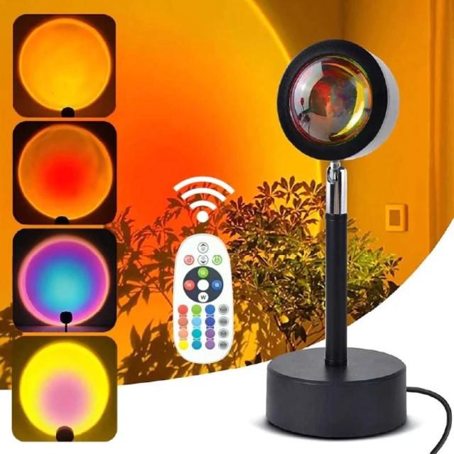 Đèn Sunset L09 có remote điều khiển - Điều chỉnh 16 màu sắc, 4 chế độ nháy đèn cực đẹp - Đèn hoàng hôn, sunset chụp hình