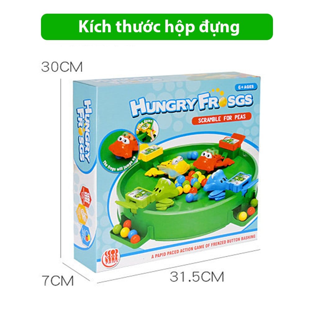 Đồ Chơi Ếch Ăn Bi - Trò Chơi Gia Đình 4 Người Vận Động - Hàng Hộp Loại I  - Đồ Chơi Trẻ Em HT SYS Chất Liệu Nhựa ABS An Toàn