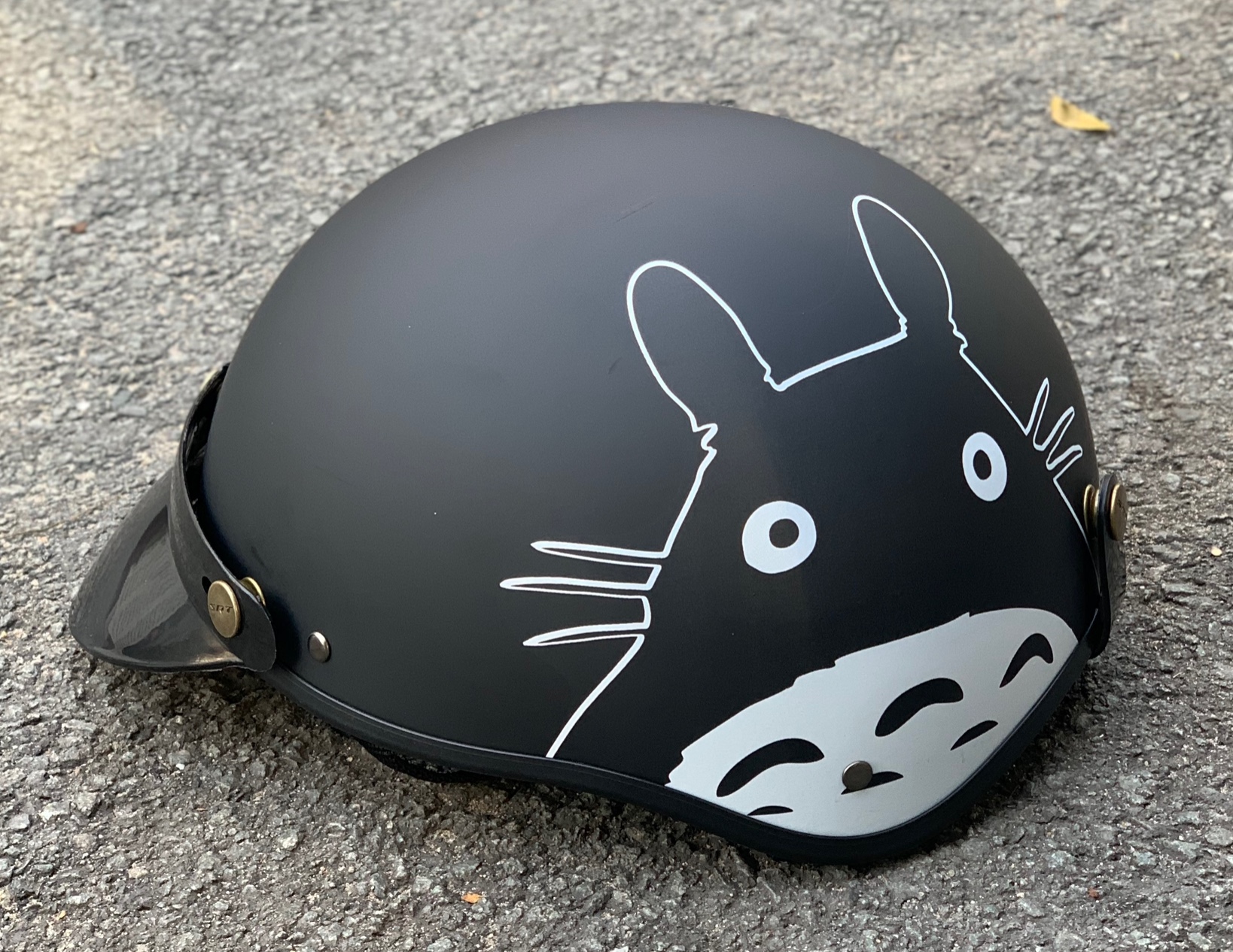 Mũ Bảo Hiểm 1/2 Đầu SRT Lồng Ép Cao Cấp Tem Hình  Mèo Béo Totoro Dễ Thương
