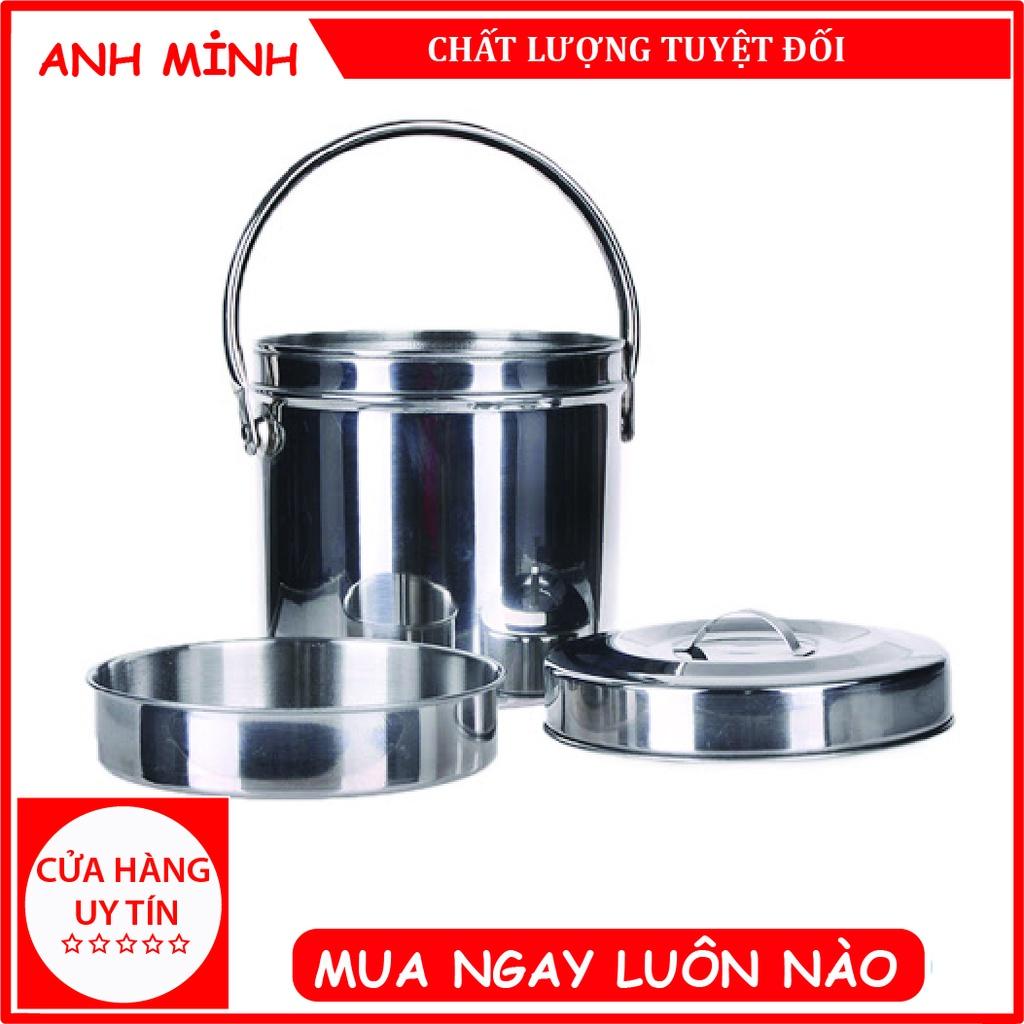 Cà mên 2 tầng inox đáy cao giữ nhiệt