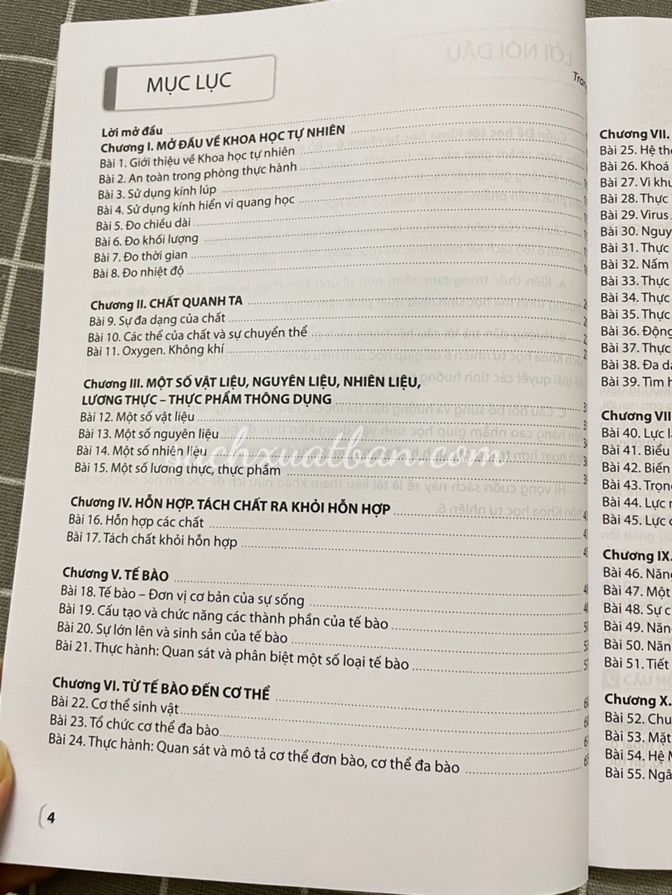 Sách Để học tốt khoa học tự nhiên 6