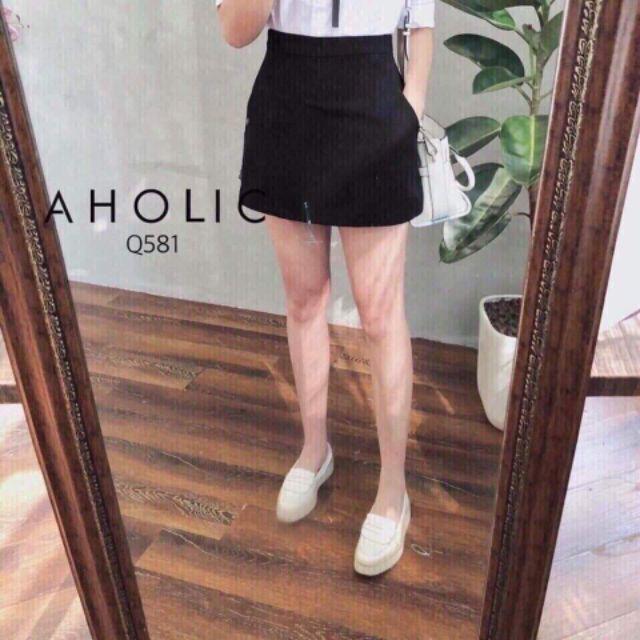 Quần short đùi giả váy chữ A vải tuyết mưa không nhăn cho nữ