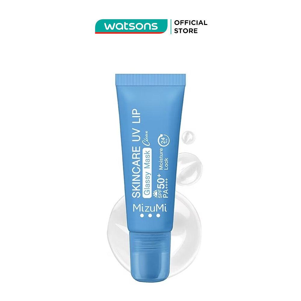 Mặt Nạ Môi Chống Nắng MizuMi Skincare UV Lip Glassy Mask Clear SPF50+ PA++++ 8ml