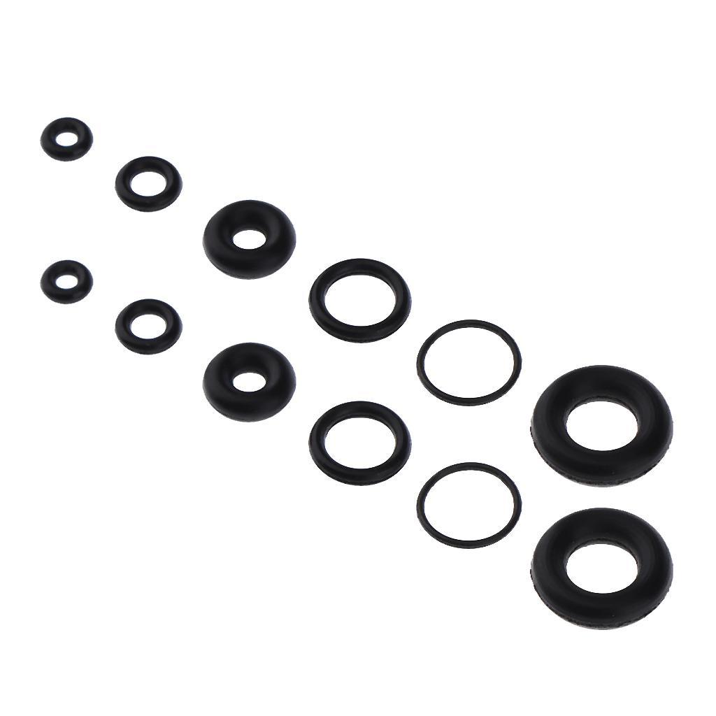 6 Set Black O-Ring Rubber Seals Suitable for Airbrush Internal Sealing Ring