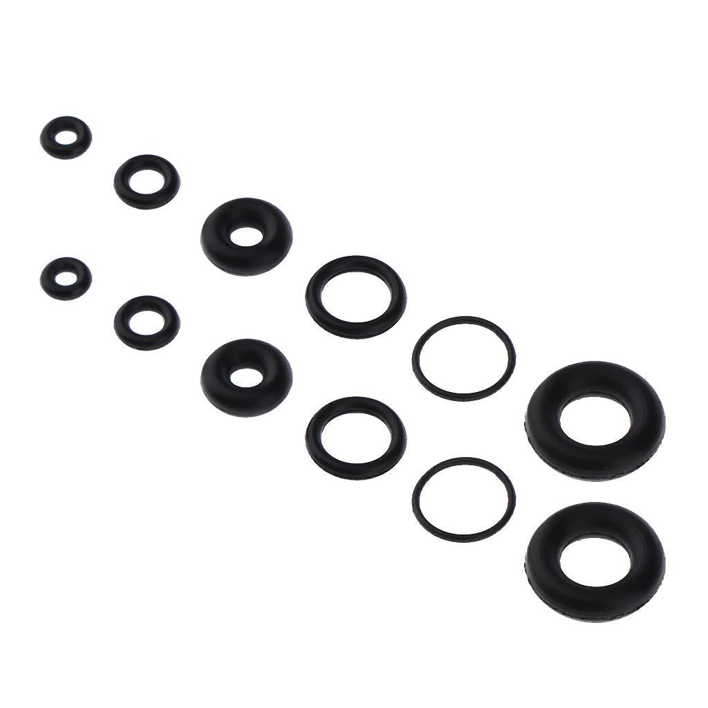 8Set Black O-Ring Rubber Seals Suitable For Airbrush Internal Sealing Rings Tool