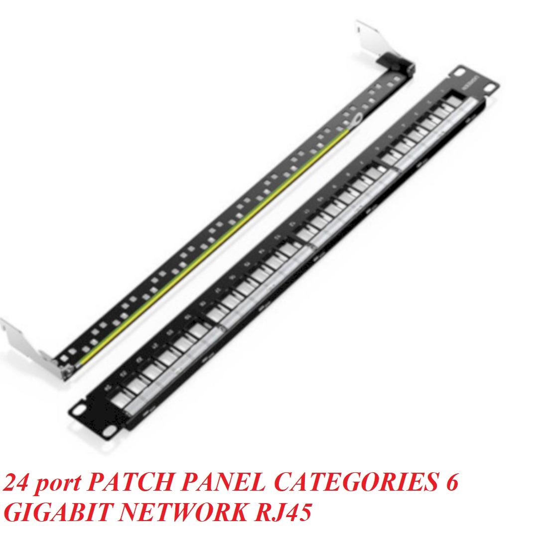 Ugreen UG80448nw156TK 24 cổng cat6 STP Patch panel RJ45 LAN Ethernet màu đen - HÀNG CHÍNH HÃNG