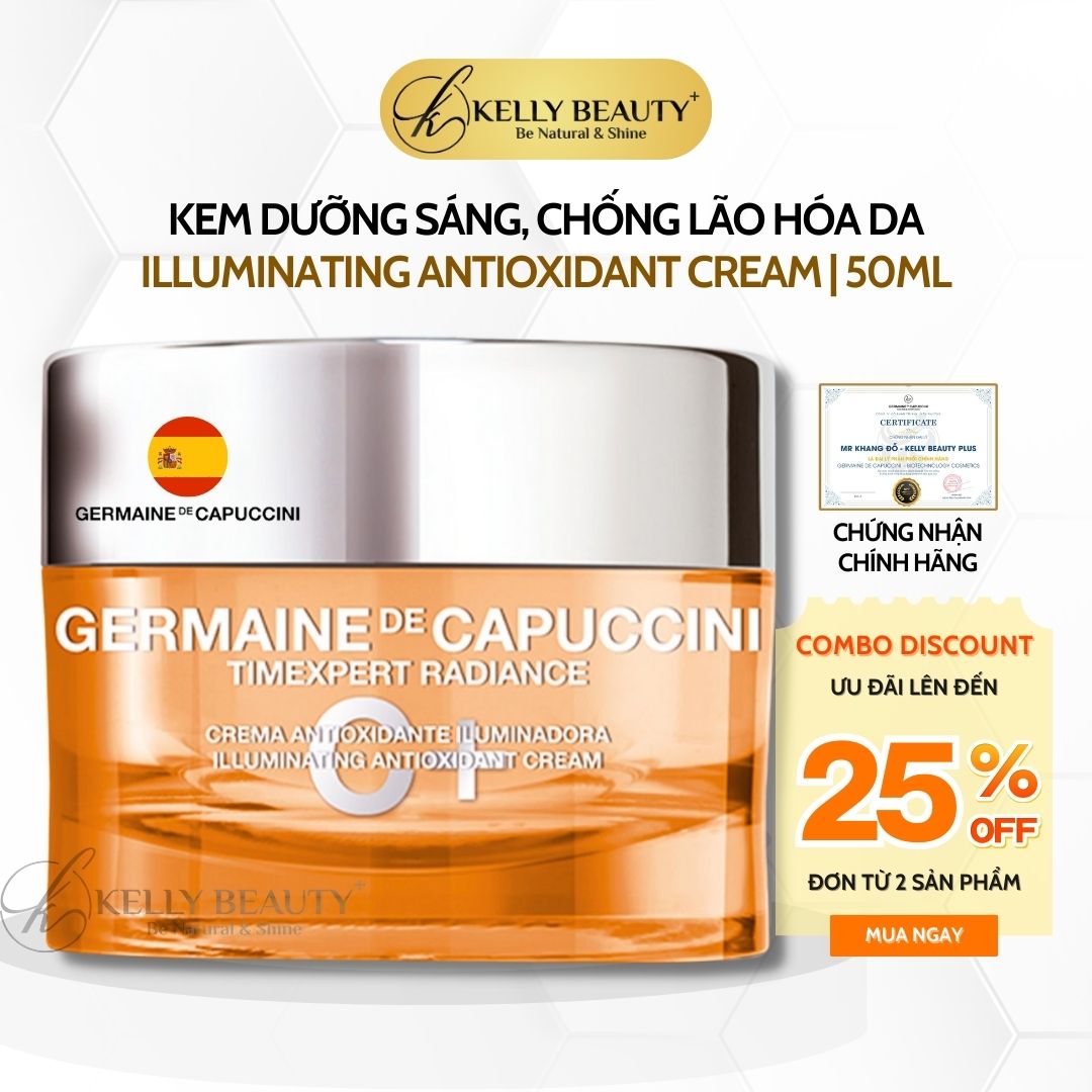 Hình ảnh Kem Dưỡng Sáng, Chống Lão Hóa Da Germaine Timexpect Radiance C+ Illuminating Antioxidant Cream | Kelly Beauty