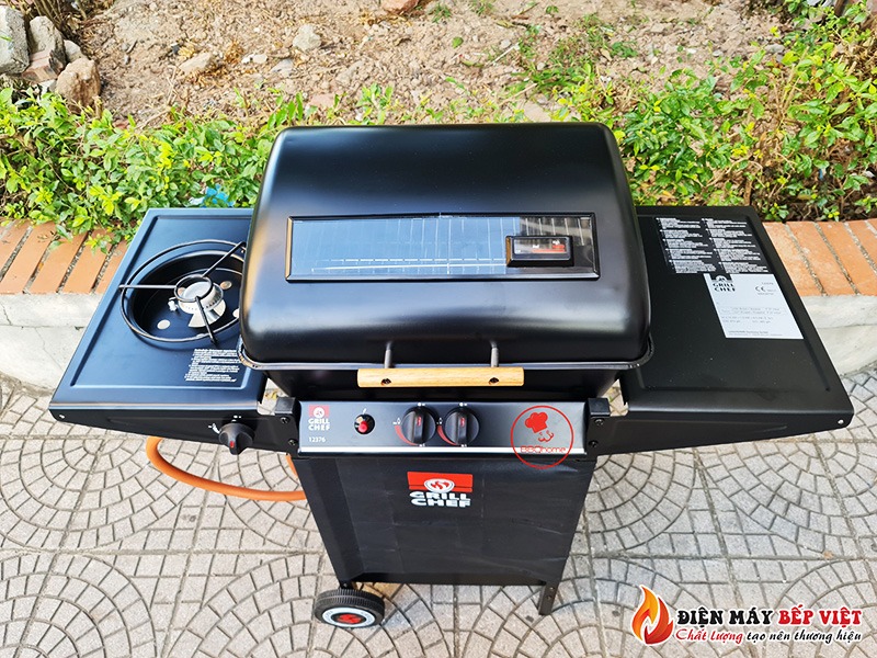 Bếp Nướng Gas Cao Cấp BBQ Grill 376, Bếp Nướng Ngoài Trời, Bếp Nướng Không Khói, Bếp Nướng Sân Vườn