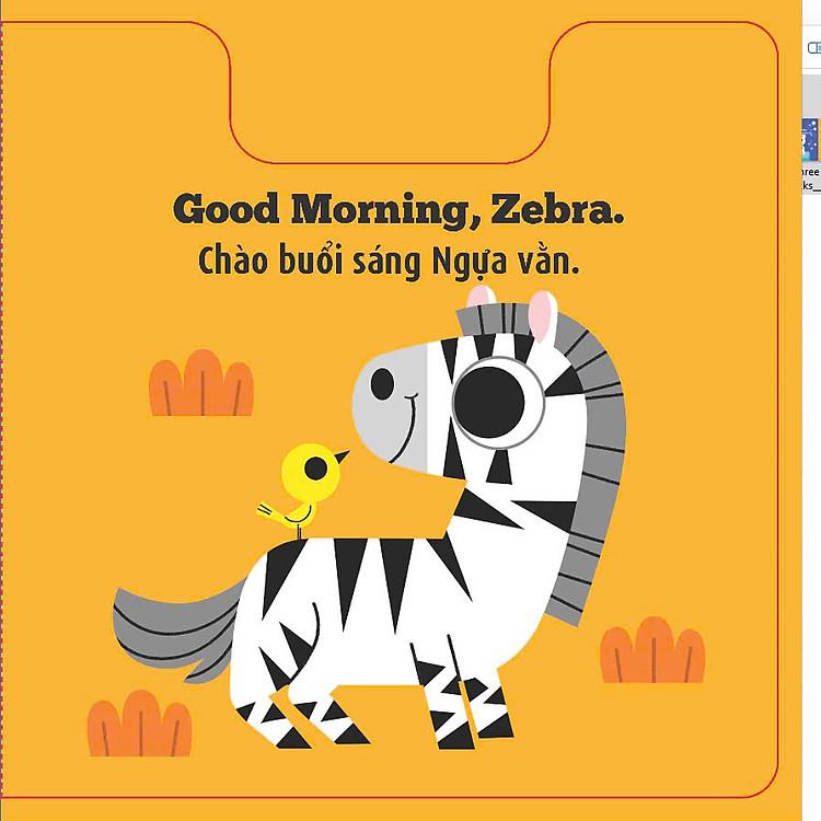 Sách Ba chú vịt con - những chuyển động nhỏ song ngữ Anh Việt kích thích giác quan