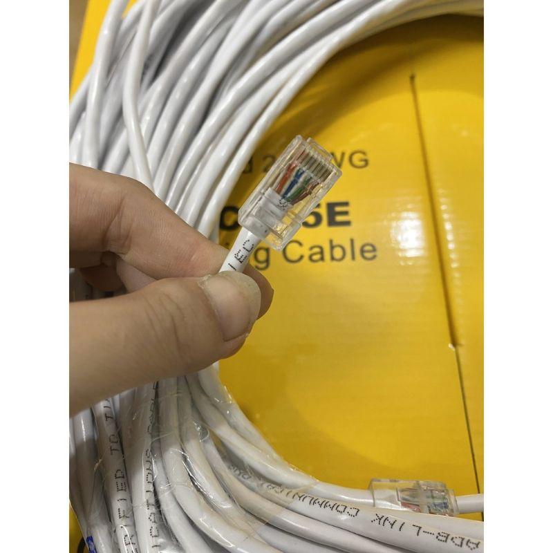 DÂY MẠNG CAT5E Bấm Sẵn 2 đầu 10m 15m 20m 25m 30m 35m 40m 45m 50m