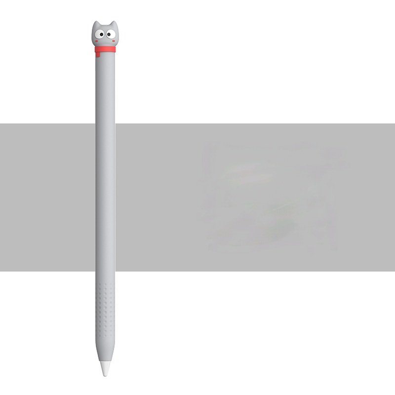 Bao Silicon TPU bảo vệ dành cho bút Apple Pencil 1 / Pencil 2 hình Mèo Quàng Khăn