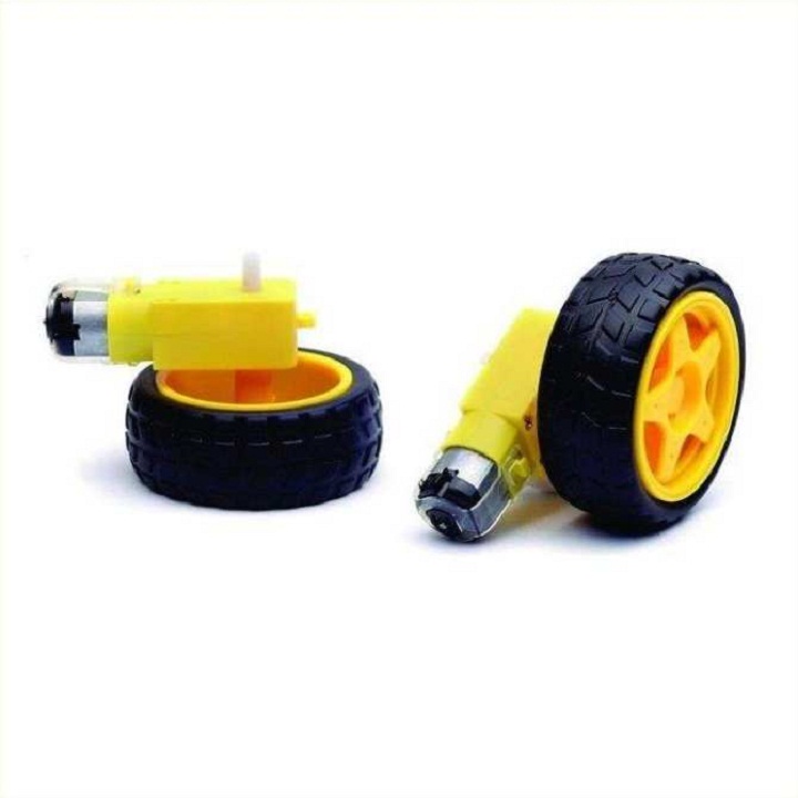Bộ 2 Động cơ giảm tốc V1 MOTOR màu vàng 3-6V chuyên chế các loại robot đơn giản và các mô hình như ô tô, xe tăng...