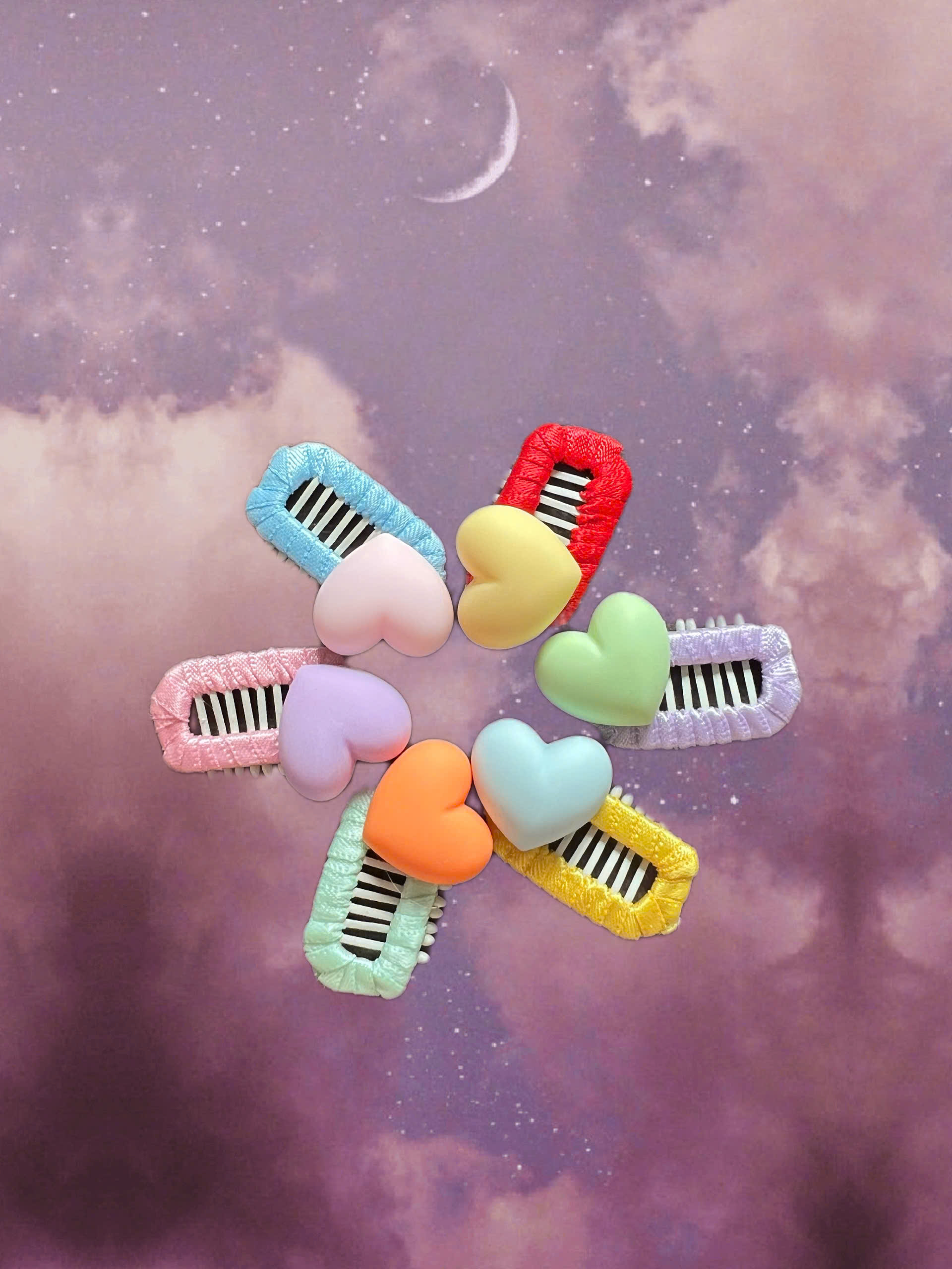 NƠ KẸP TÓC BUỘC TÓC CÀI TÓC TRÁI TIM THỜI TRANG DỄ THƯƠNG MÃ 36 CHO THÚ CƯNG CHÓ MÈO