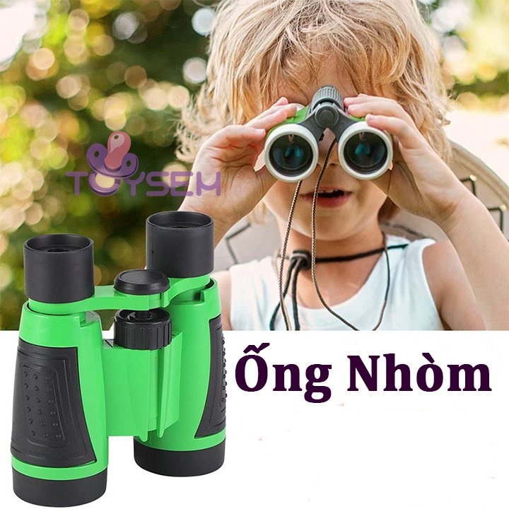 Ống Nhòm Phóng Đại 5X30 Cho Bé Có Dây Đeo Giúp Bé Thỏa Sức Sáng Tạo Vui Chơi