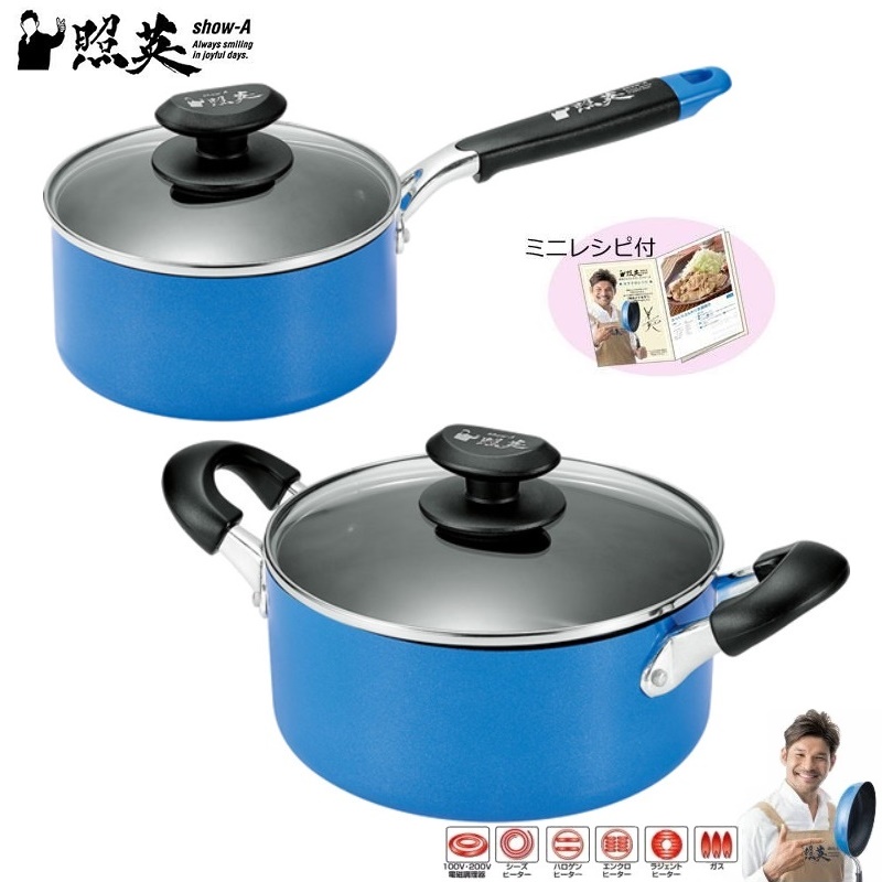 Nồi chống dính cao cấp 5 lớp đáy từ Show-A - Size 20cm - Made in Japan