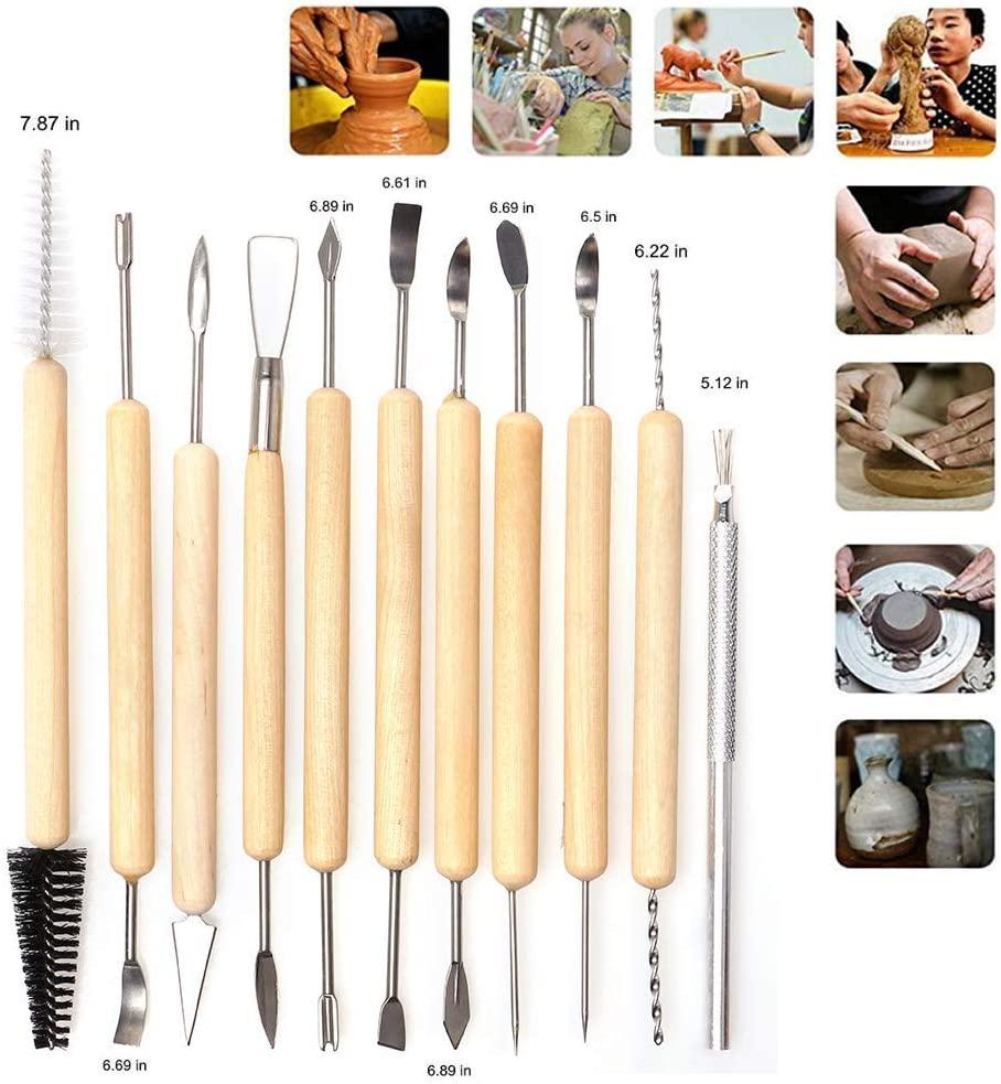 Bộ Dụng Cụ Điêu Khắc Bằng Đất Sét 61 Cái, Dụng Cụ Bằng Đất Sét Dụng Cụ Điêu Khắc Bằng Đất Sét