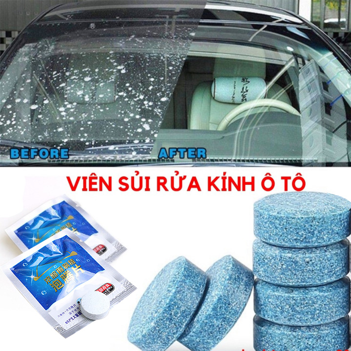 1 viên nén rửa kính ô tô, xe hơi chuyên nghiệp