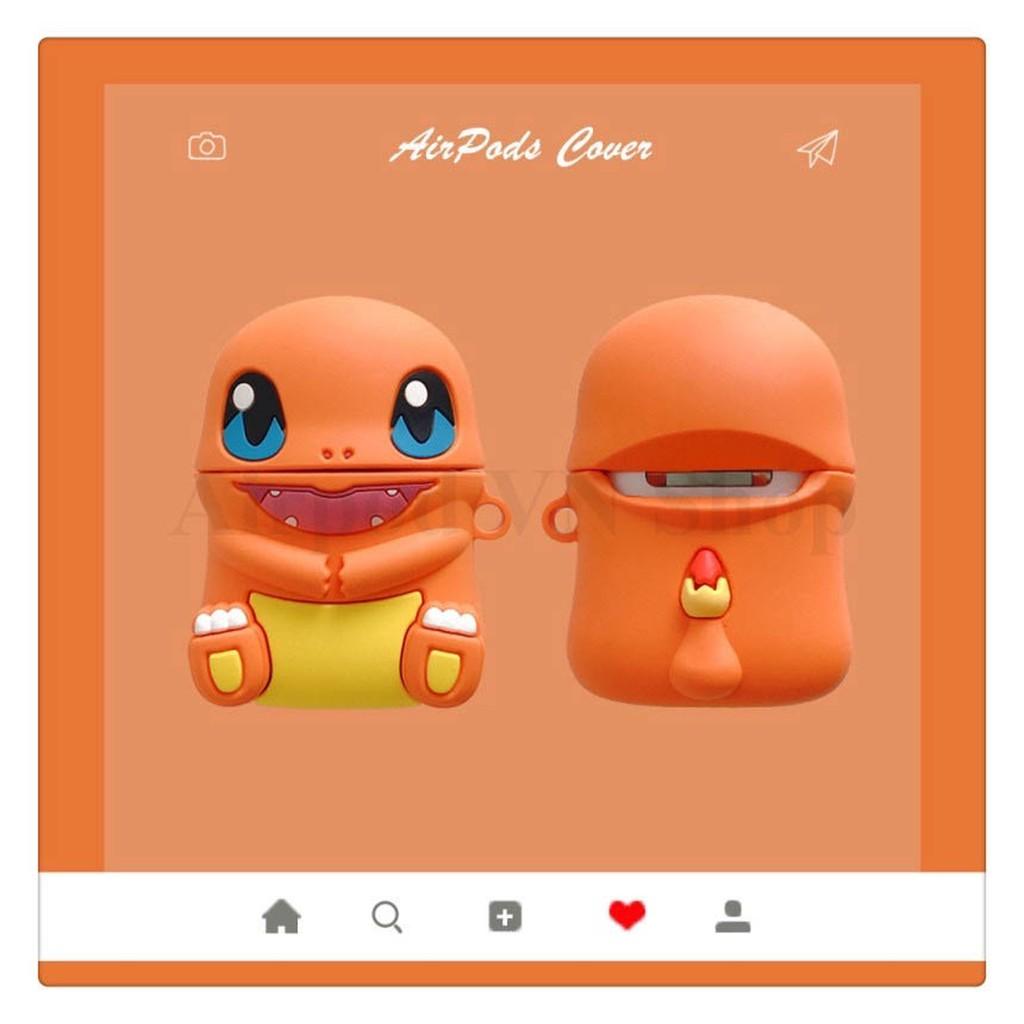 Bao Case Ốp dành cho airpod 1 và 2, cho tai nghe bluetooth i11,i12, i100, i200, i9s... Pokemon hình đẹp cao cấp