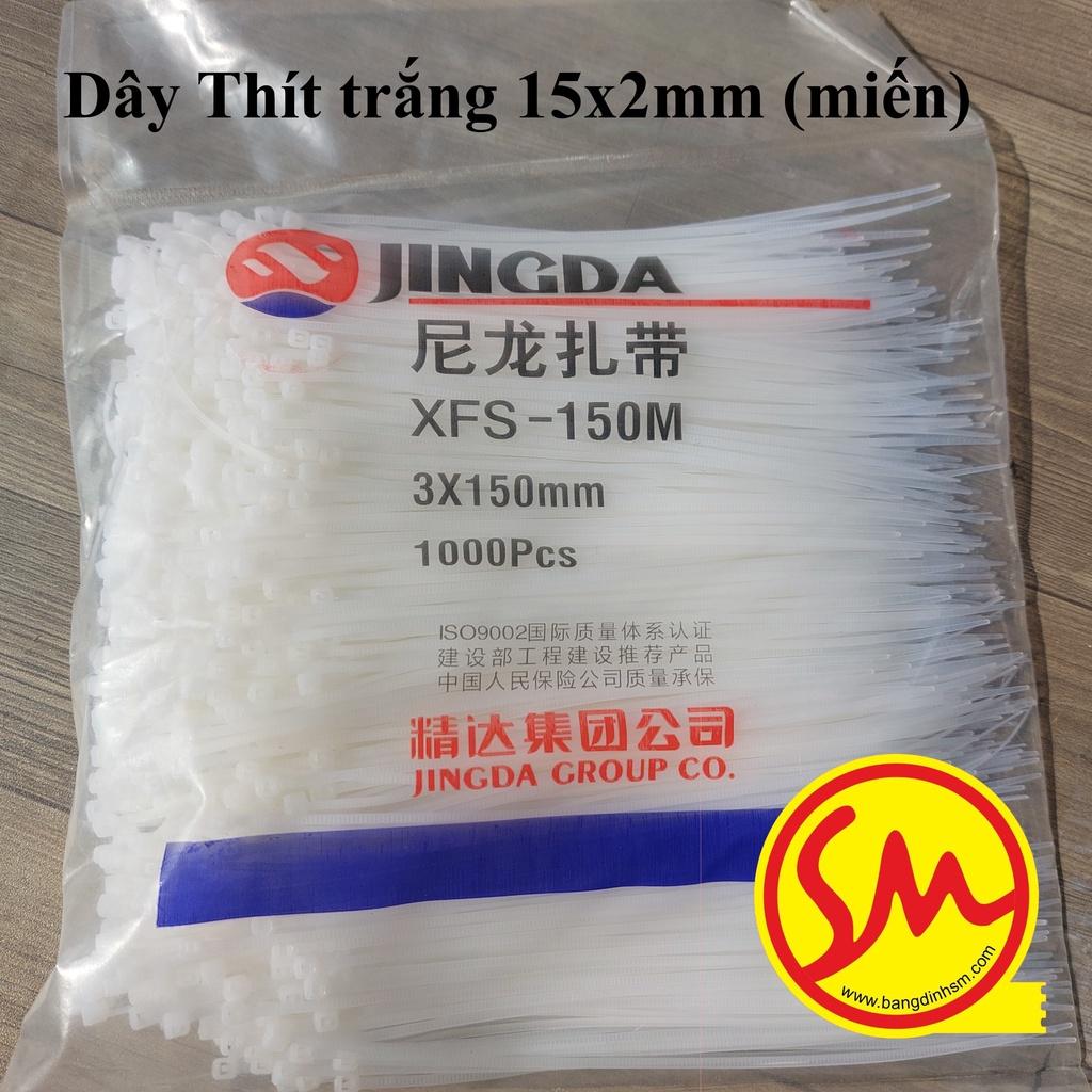 DÂY THIẾT HÀNG nhựa trắng GIÁ RẺ size 15cm bản 2mm