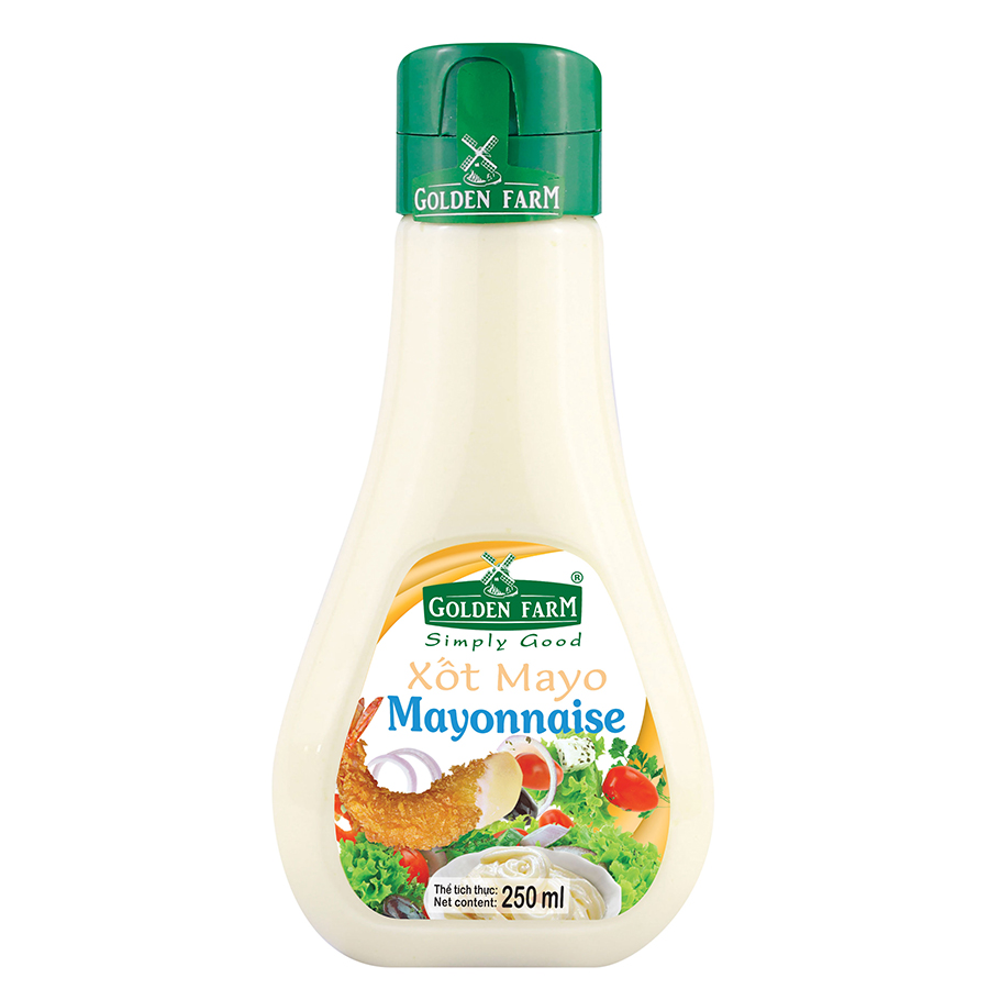 Sốt Trứng Gà Tươi Mayonnaise Golden Farm (250ml)